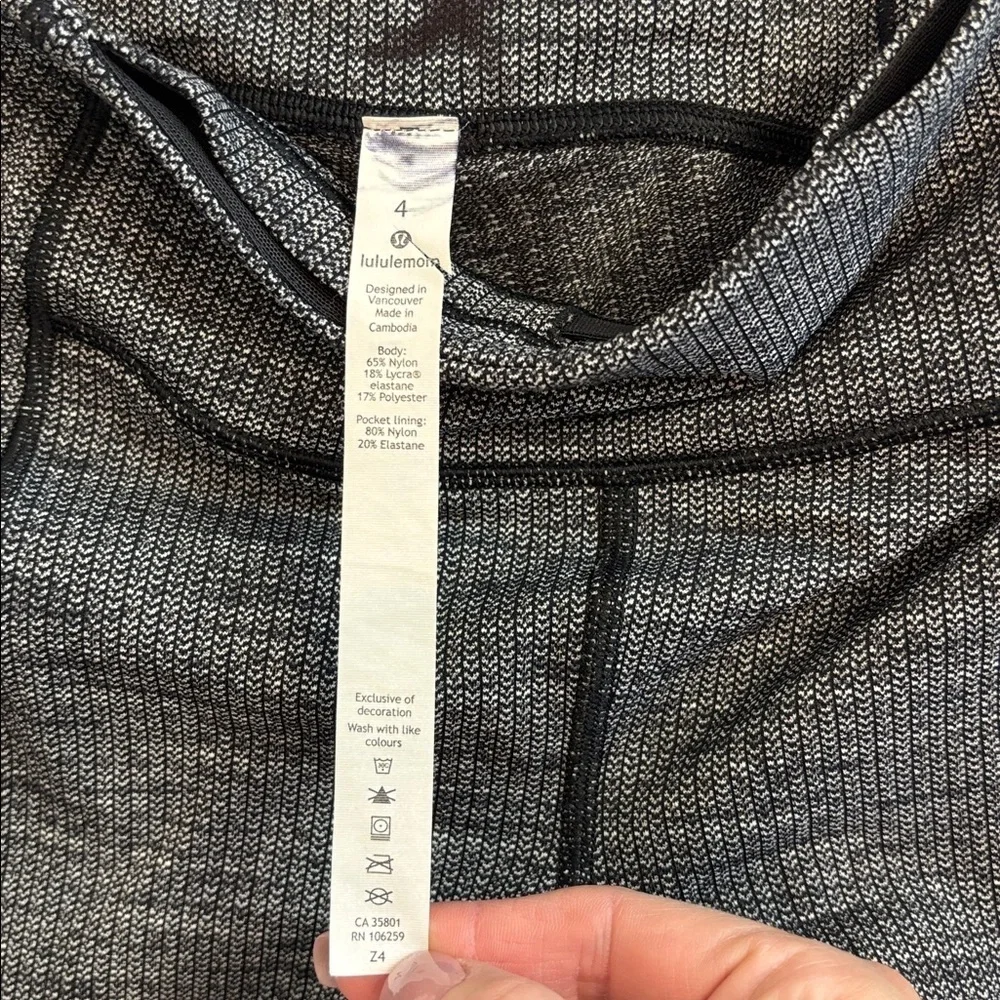 Lululemon Speed Up Tight 28 Luxtreme Luon Variegated Knit Heathered Leggings